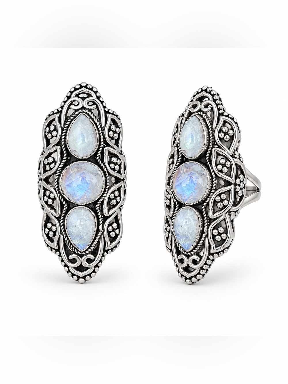 NEW! Moonstone Statement Ring - Picture 3 of 14